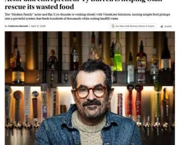 Actor and entrepreneur Ty Burrell is helping Utah rescue its wasted food